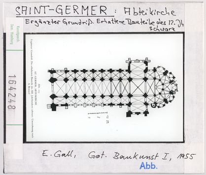 Vorschaubild Saint-Germer: Abteikirche, Ergänzter Grundriss 